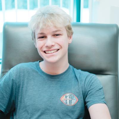 GI patient in the infusion center