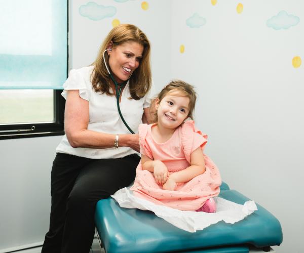 Care Network participant Pioneer Valley Pediatrics patient at a well-visit check-up.