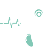 Iconography of heart and stethoscope