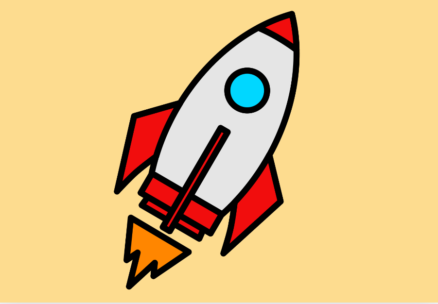 rocket illustration symbolizing breakthroughs