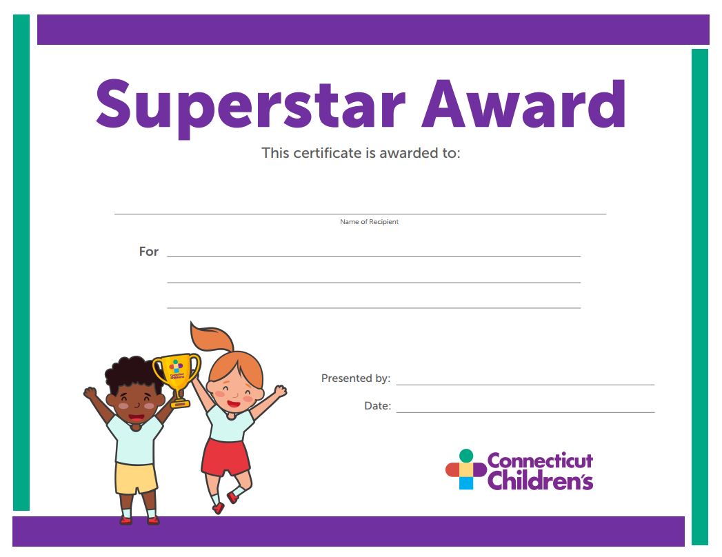 Superstar Award Certificate screenshot