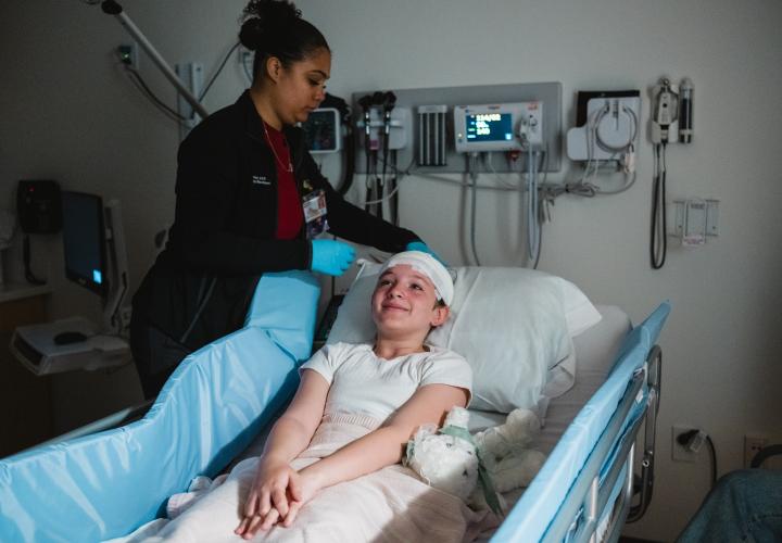 A patient receives an EEG at the Westport Specialty Center. A patient receives an EEG at the Westport Specialty Center.